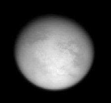 Titan, vu par Cassini le 15 fvrier 2005. Source : NASA/JPL/Space Science Institute