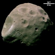 Phobos, vu par Mars Express. Source : ESA/DLR/FU Berlin (G. Neukum)